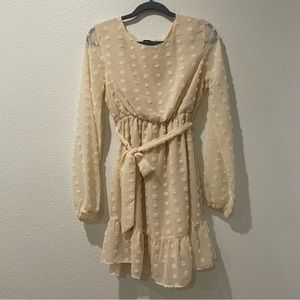 Cream Polka Dot Dress